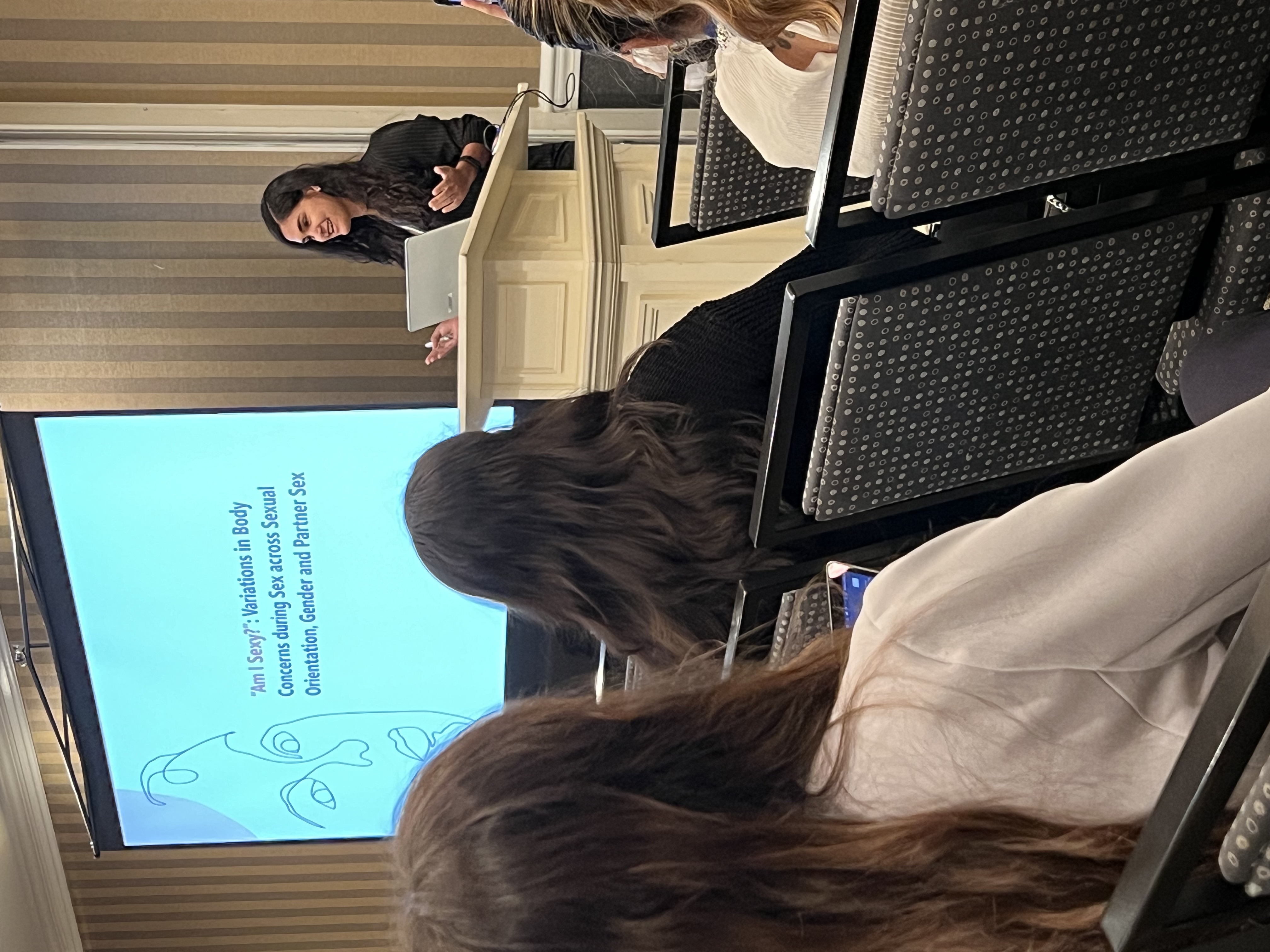 Ana C. Vieira Zaidan speaking at SSSP 2023