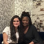 Image of Brianna and Ana at Lab Happy hour