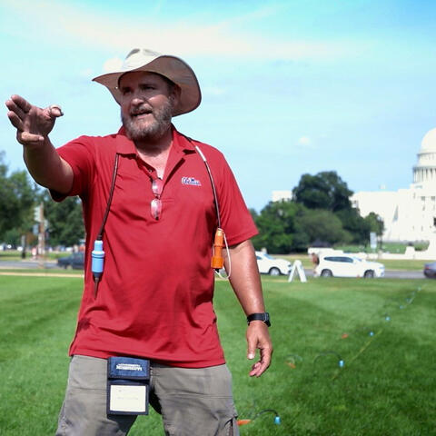 Ron Counts in front of the Capitol building