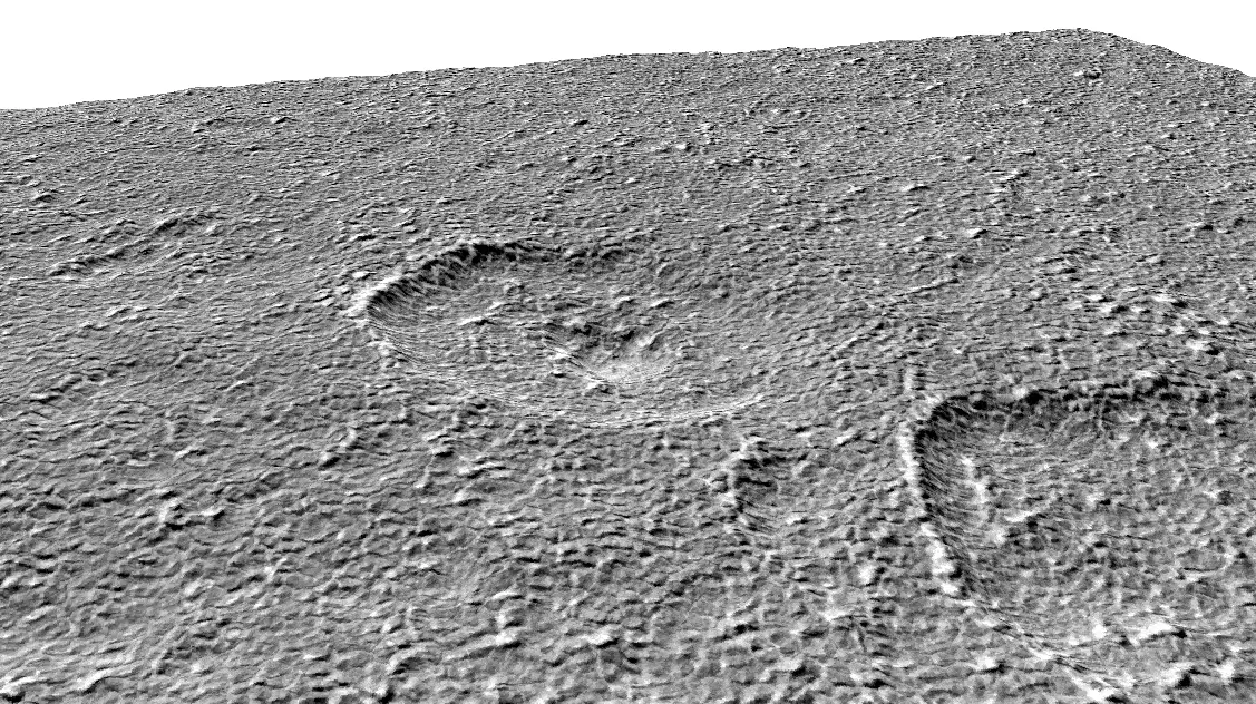 Craters on Mars